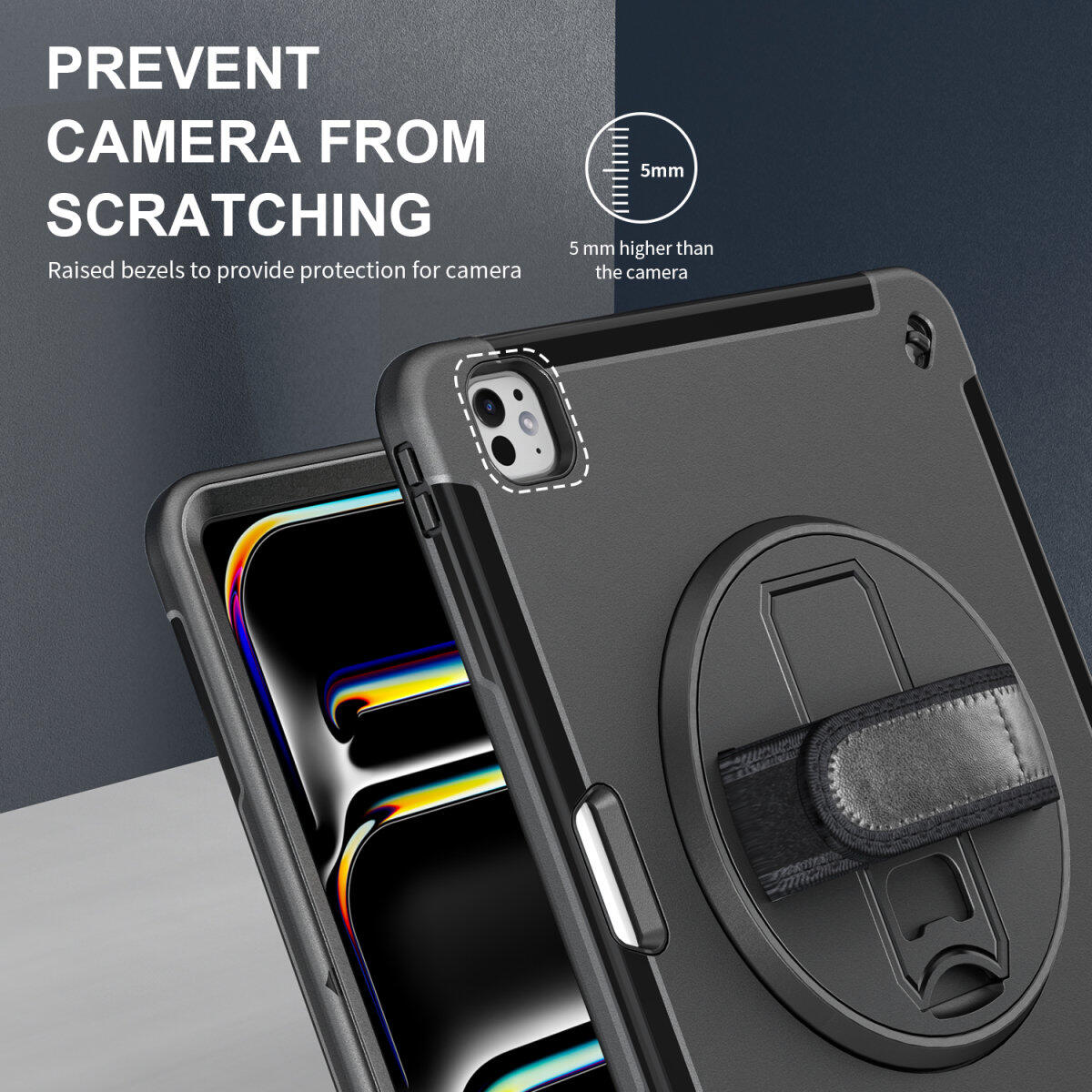 4smarts Rugged Case Grip für Apple iPad Pro 13' (M4, 2024)