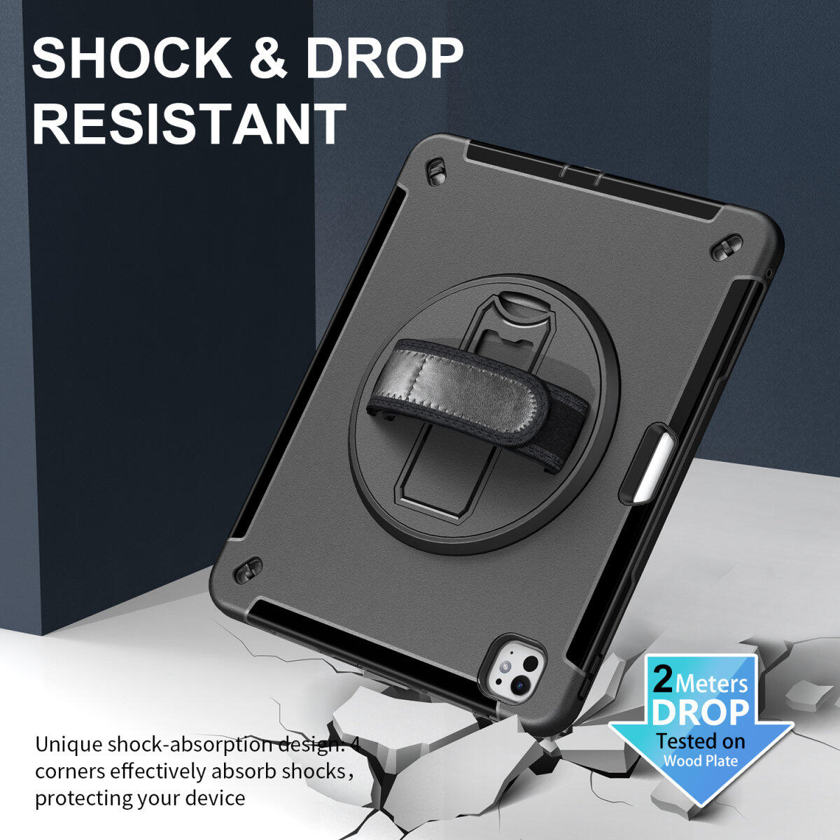 4smarts Rugged Case Grip für Apple iPad Pro 13' (M4, 2024)
