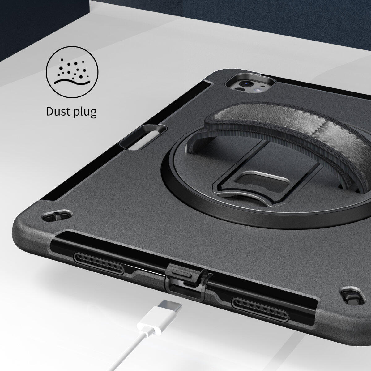 4smarts Rugged Case Grip für Apple iPad Pro 13' (M4, 2024)