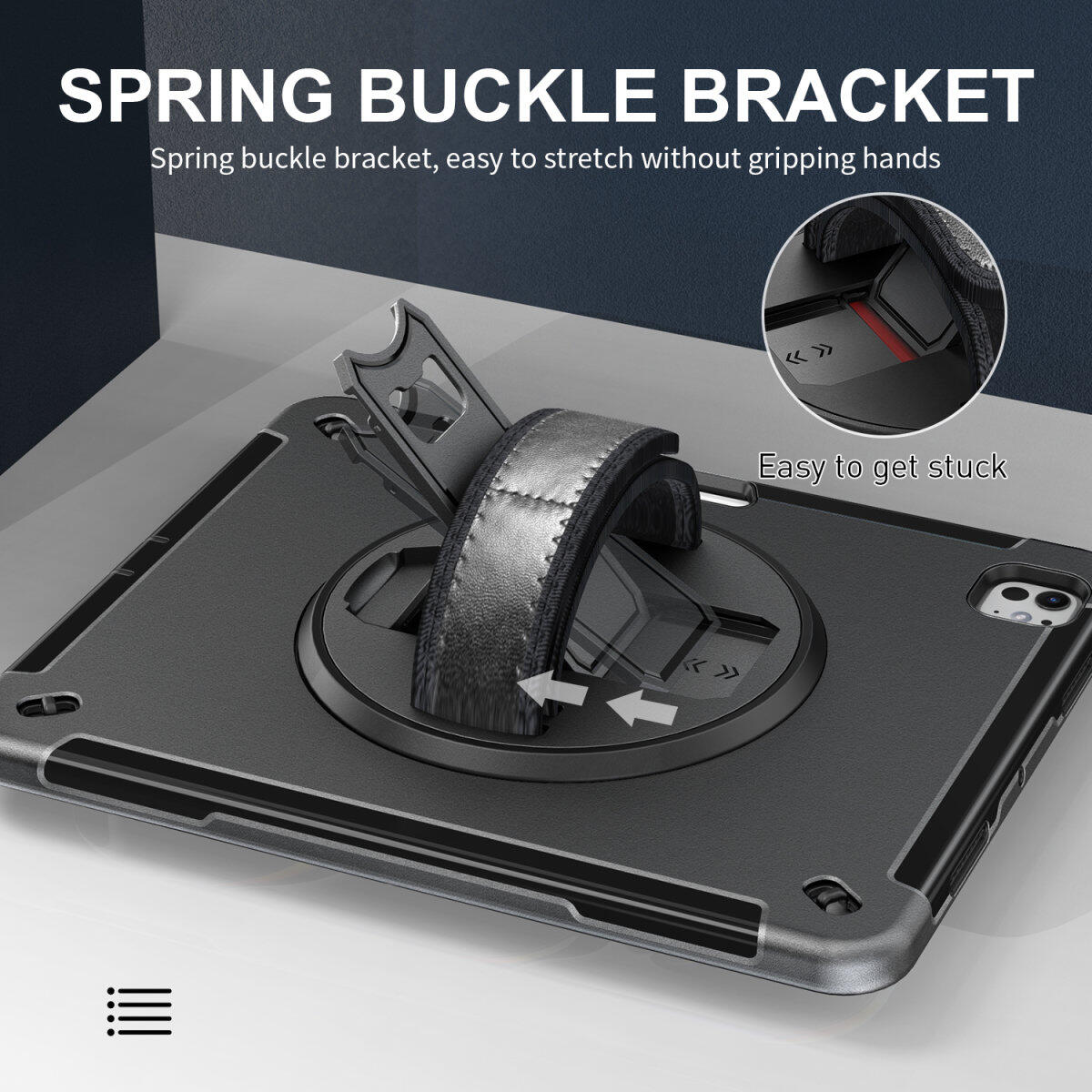 4smarts Rugged Case Grip für Apple iPad Pro 13' (M4, 2024)