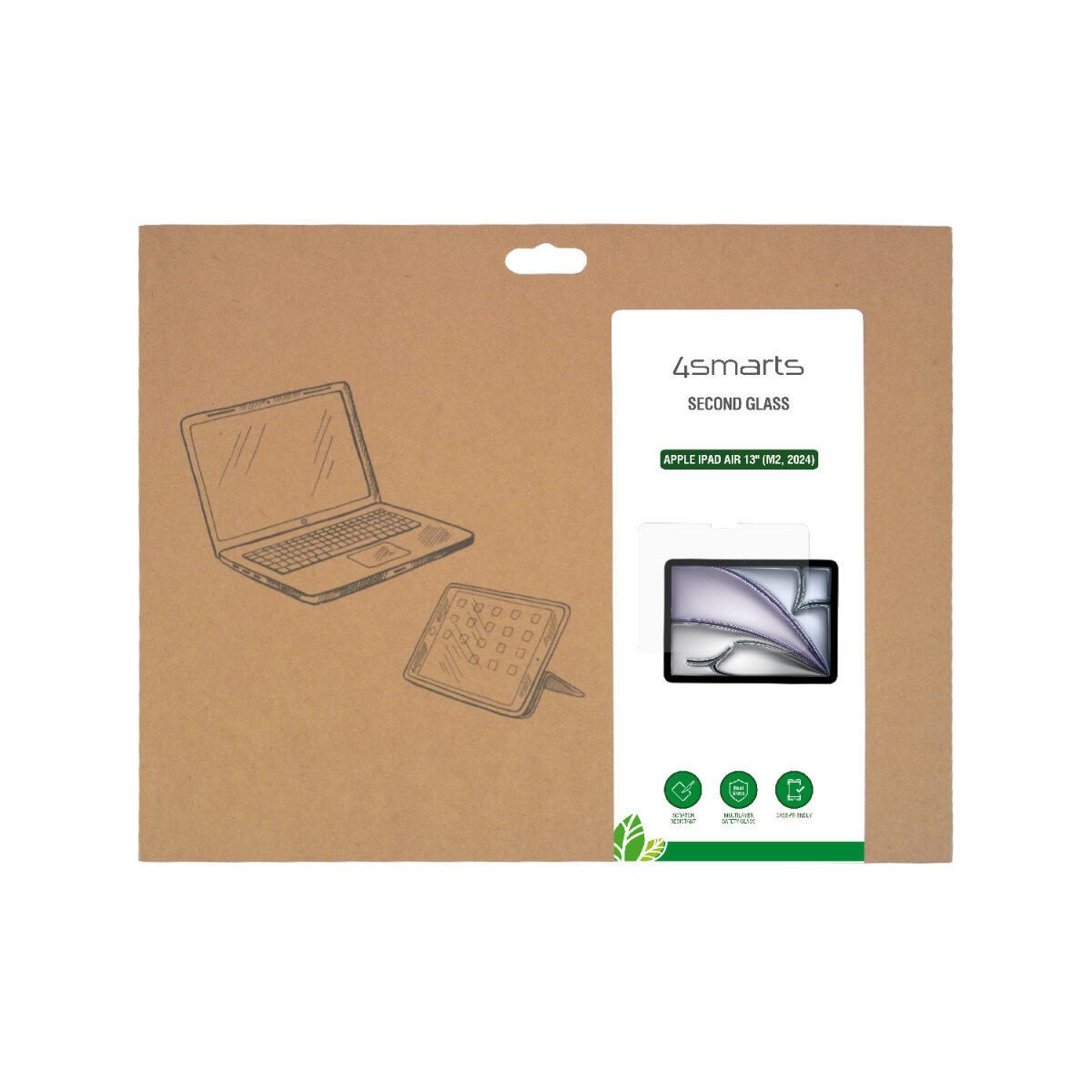 4smarts Second Glass für Apple iPad Air 13' (M2, 2024)