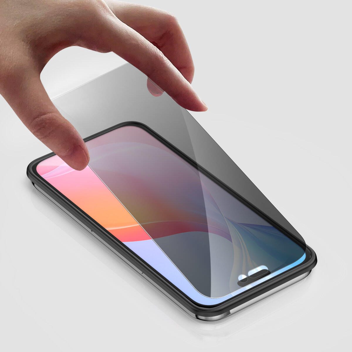 4smarts Second Glass Privacy mit Montagerahmen für Apple iPhone 16