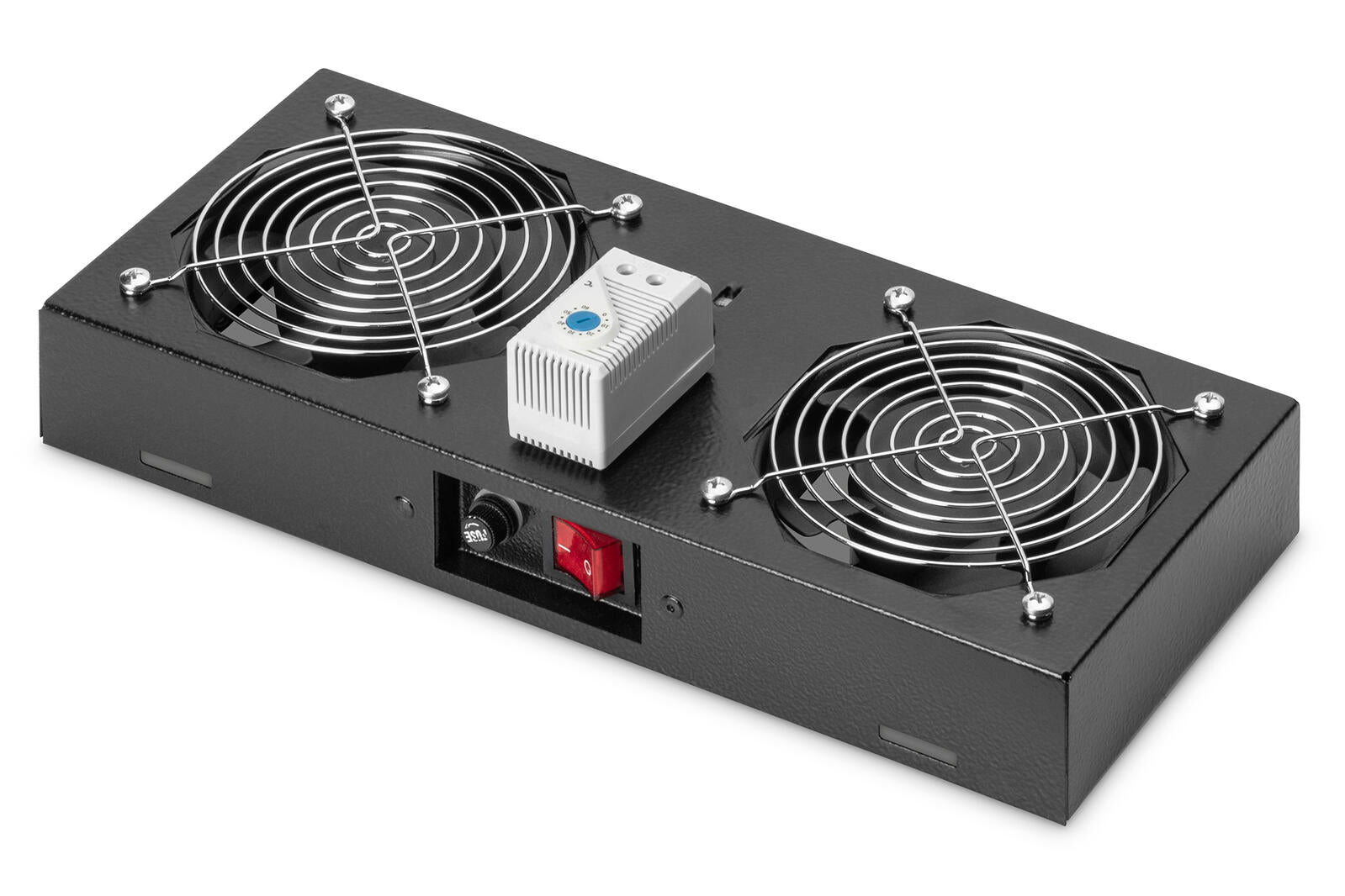 Digitus Dachlüftermodule für 19'-Wandgehäuse 2 Lüfter RAL9005 schwarz