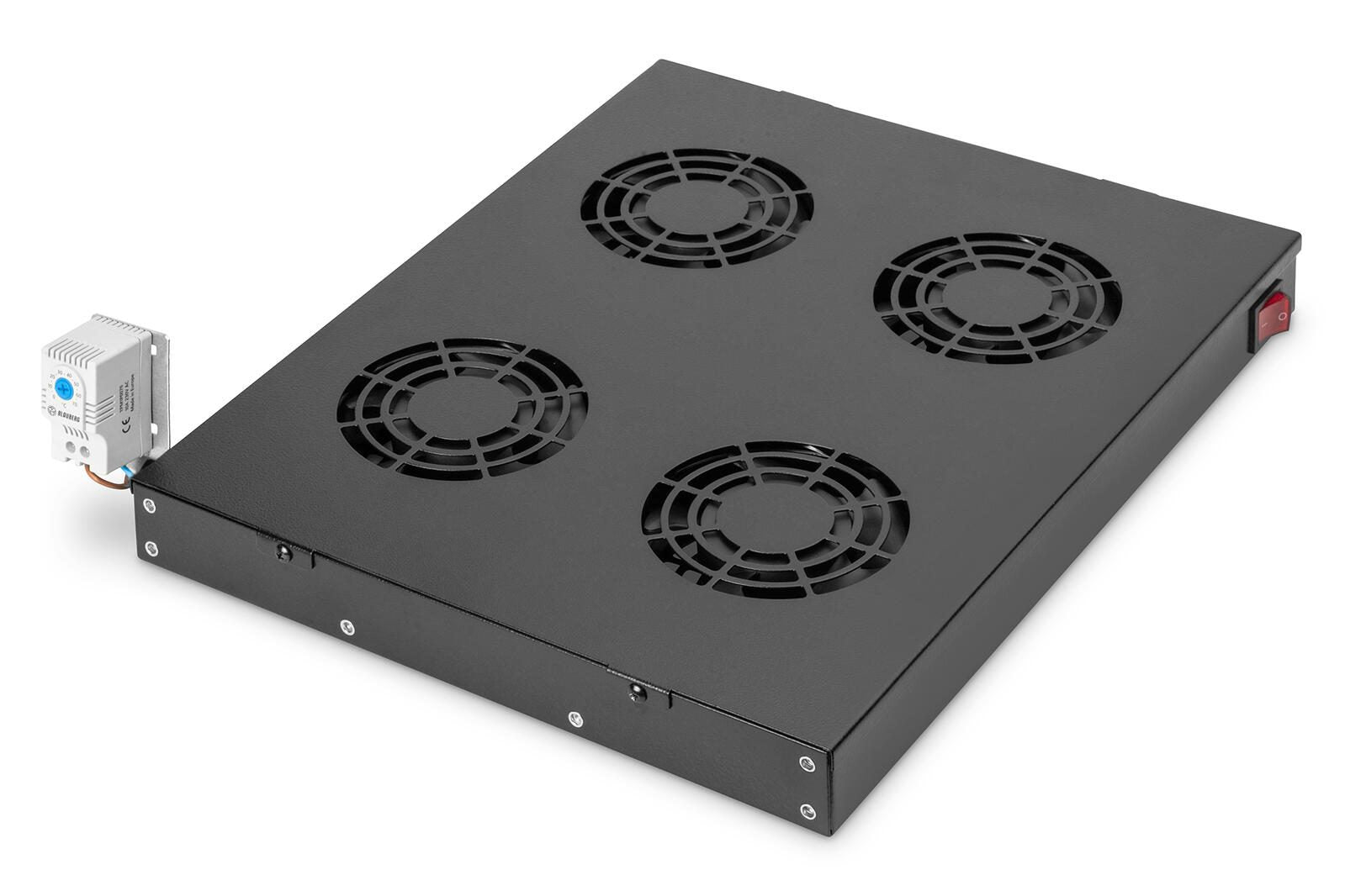Digitus Lüftermodule für 19'-Schränke 4 Lüfter RAL9005 schwarz
