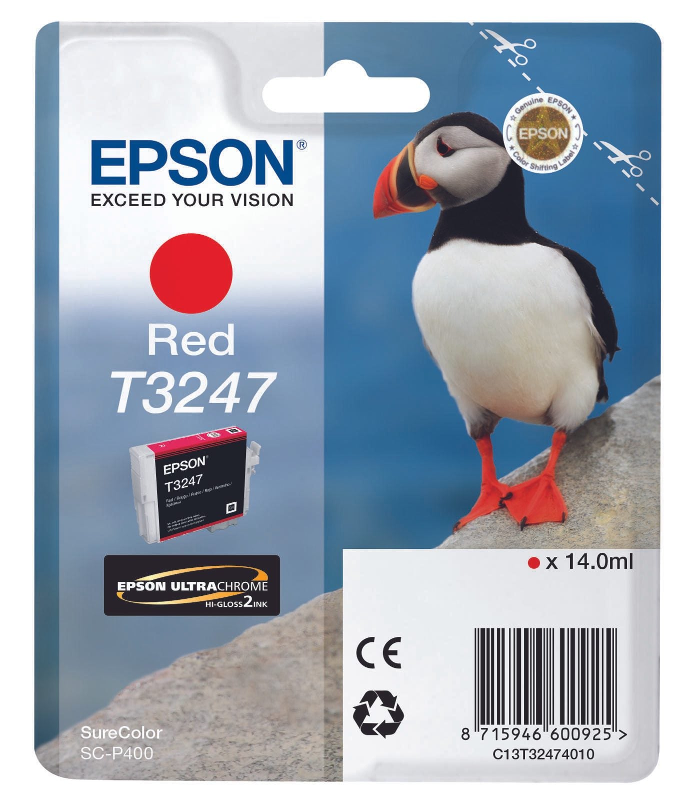 Epson Original T3247 Druckerpatrone rot 14ml (C13T32474010)