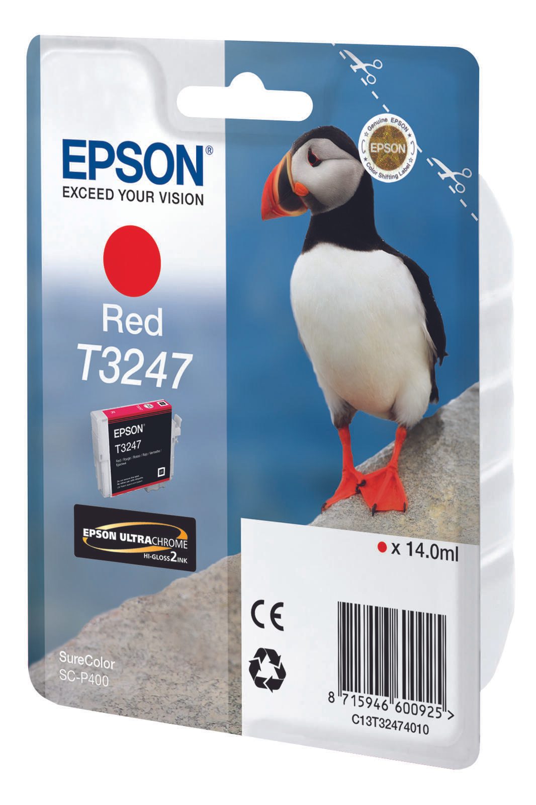 Epson Original T3247 Druckerpatrone rot 14ml (C13T32474010)