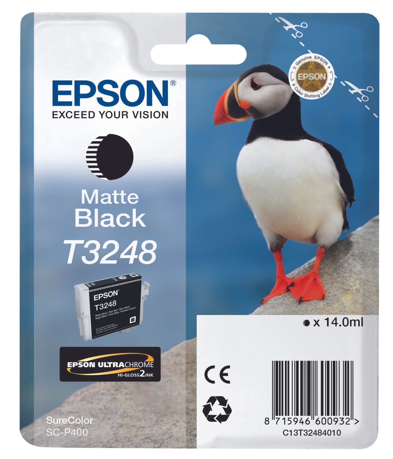 Epson Original T3248 Druckerpatrone mattschwarz 14ml (C13T32484010)