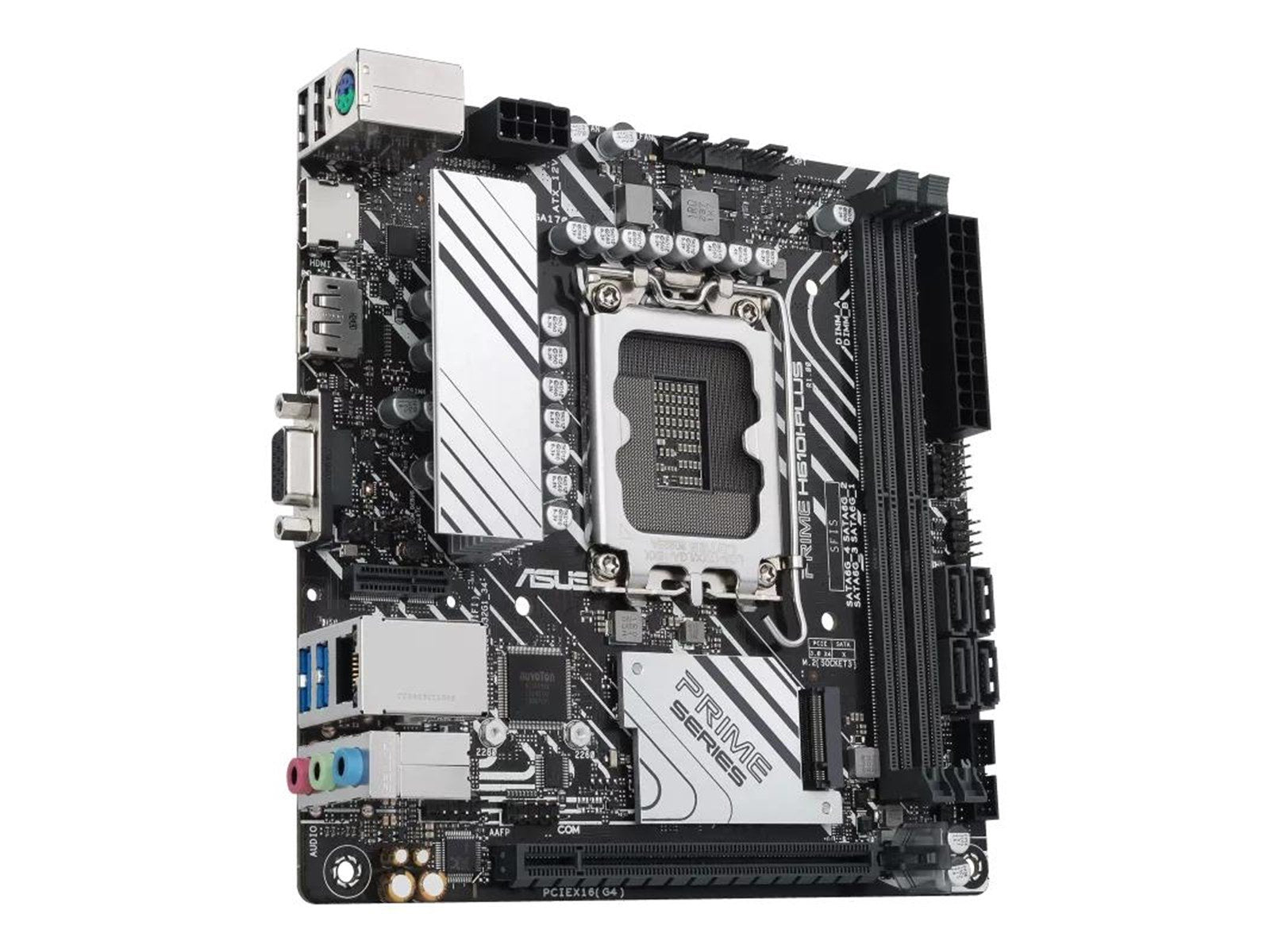 ASUS PRIME H610I-PLUS-CSM Mainboard - Intel H610 - Intel LGA1700 socket - DDR5 RAM - Mini-ITX
