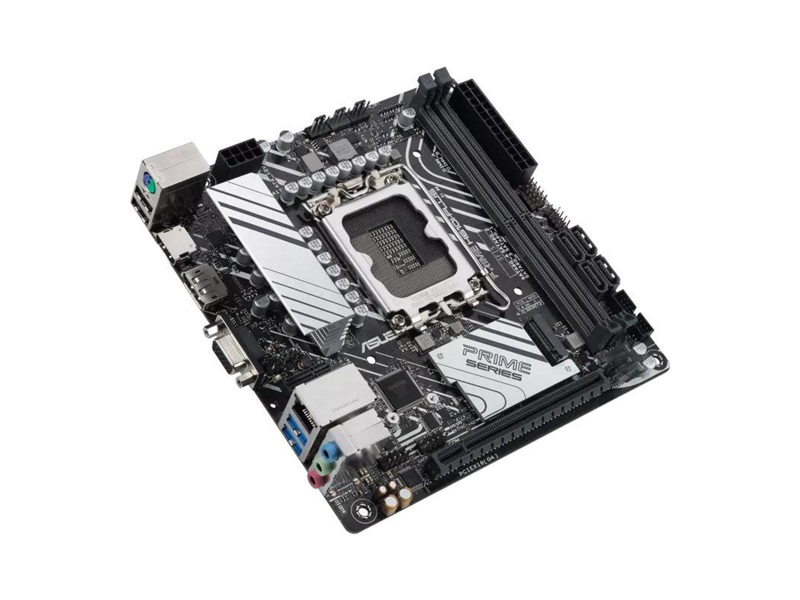 ASUS PRIME H610I-PLUS-CSM Mainboard - Intel H610 - Intel LGA1700 socket - DDR5 RAM - Mini-ITX