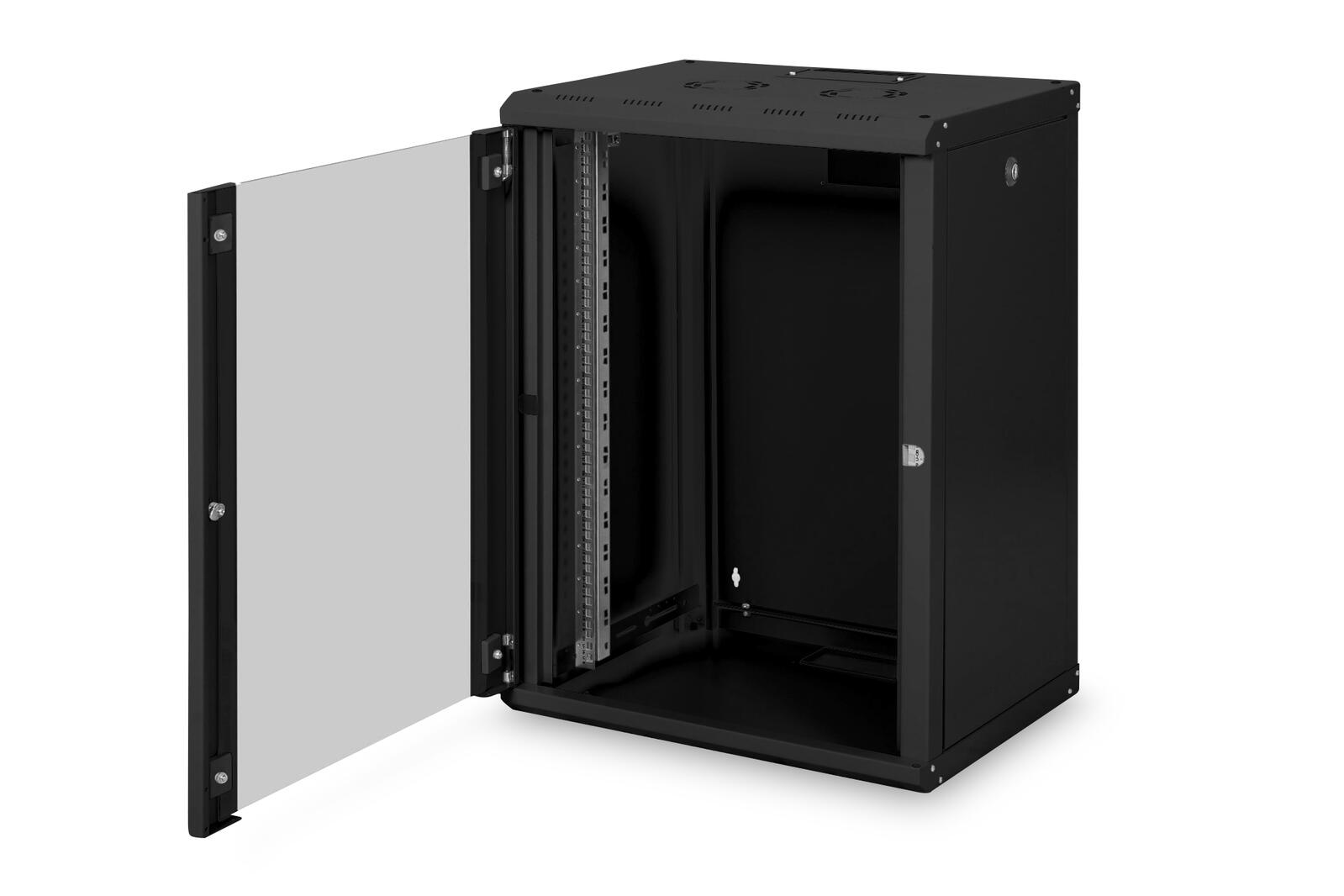 Digitus 16HE 19'-Wandgehäuse Unique Serie RAL 9005 schwarz