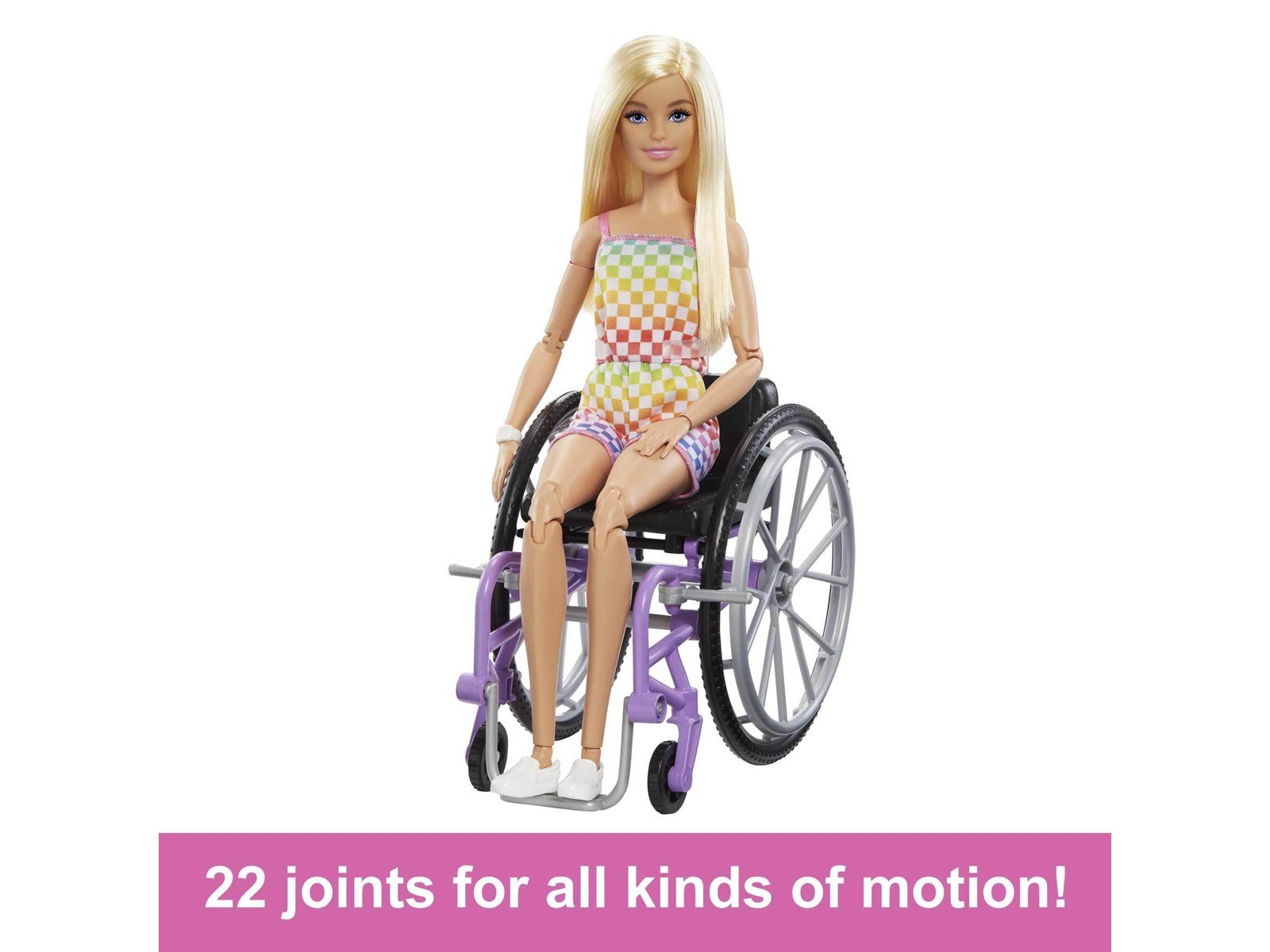 Barbie  Fashionista Rollstuhl Karomuster