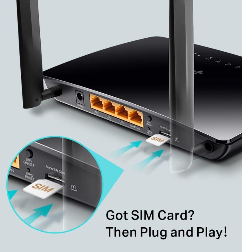 TP-LINK TL-MR6400 300MBit/s 4G/LTE WLAN Router