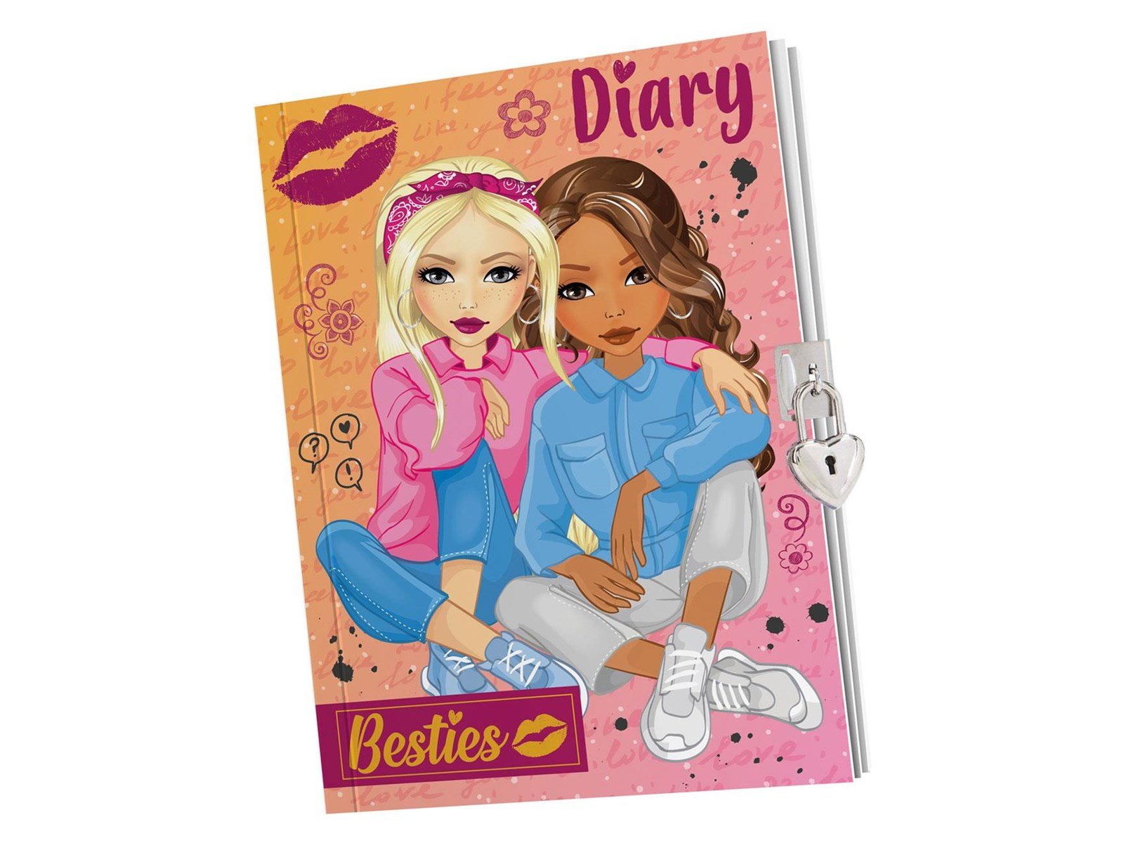 Besties Diary A5 with Lock