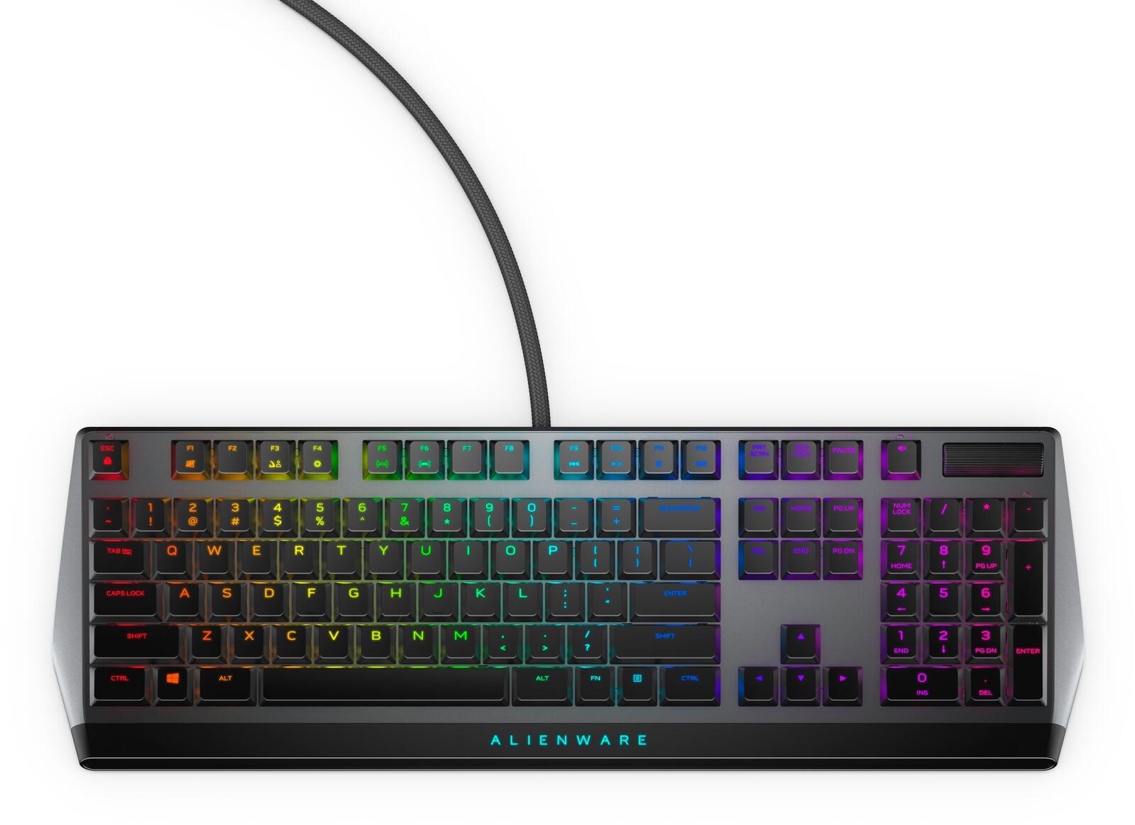 Alienware flache mechanische RGB-Gaming-Tastatur AW510K - US Int (QWERTY), Dark Side of the Moon