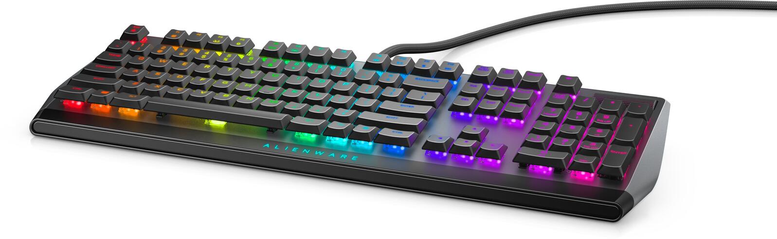 Alienware flache mechanische RGB-Gaming-Tastatur AW510K - US Int (QWERTY), Dark Side of the Moon