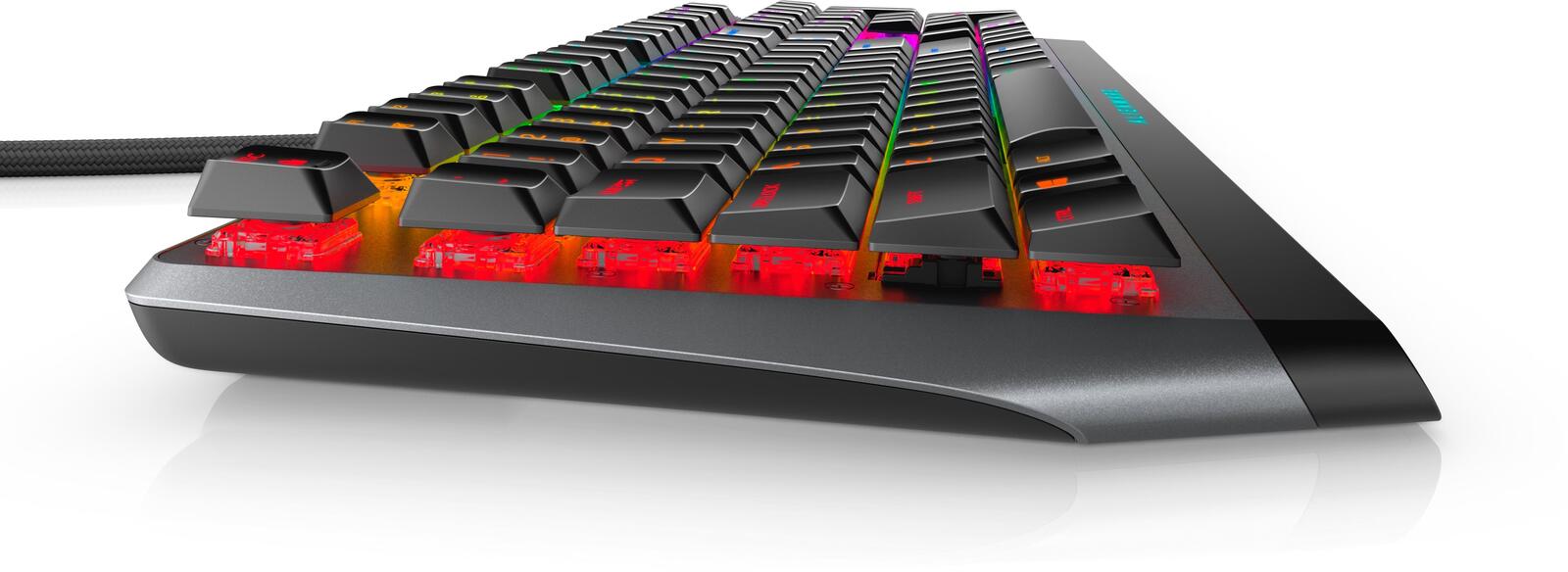 Alienware flache mechanische RGB-Gaming-Tastatur AW510K - US Int (QWERTY), Dark Side of the Moon