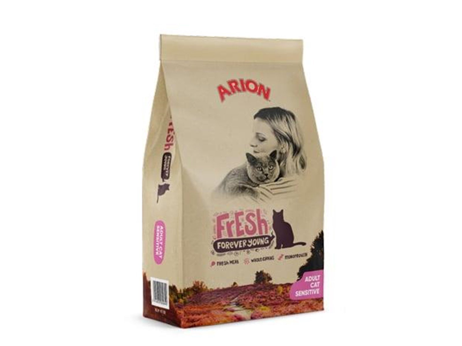 ARION - Cat Food - Fresh Cat Adult Sensitive - 12 Kg