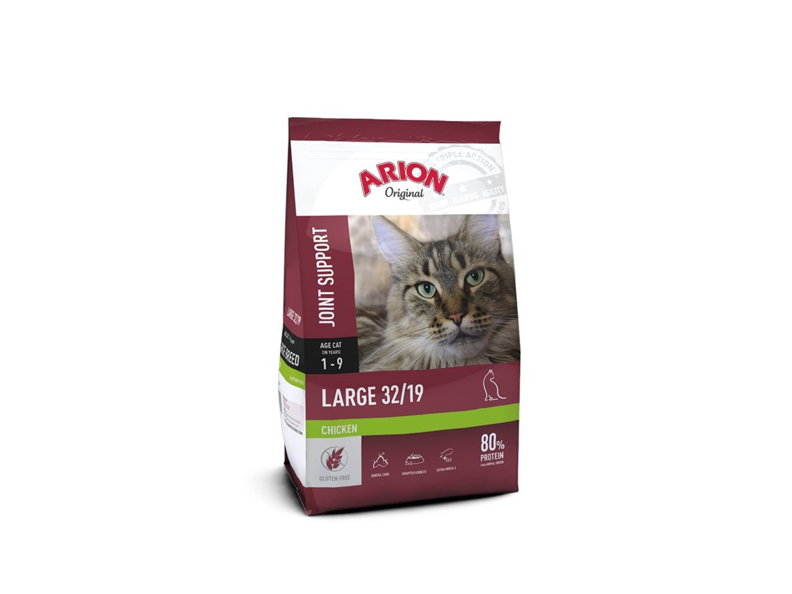 ARION - Cat Food - Original Cat Large Breed - 7.5 Kg (Chicken)