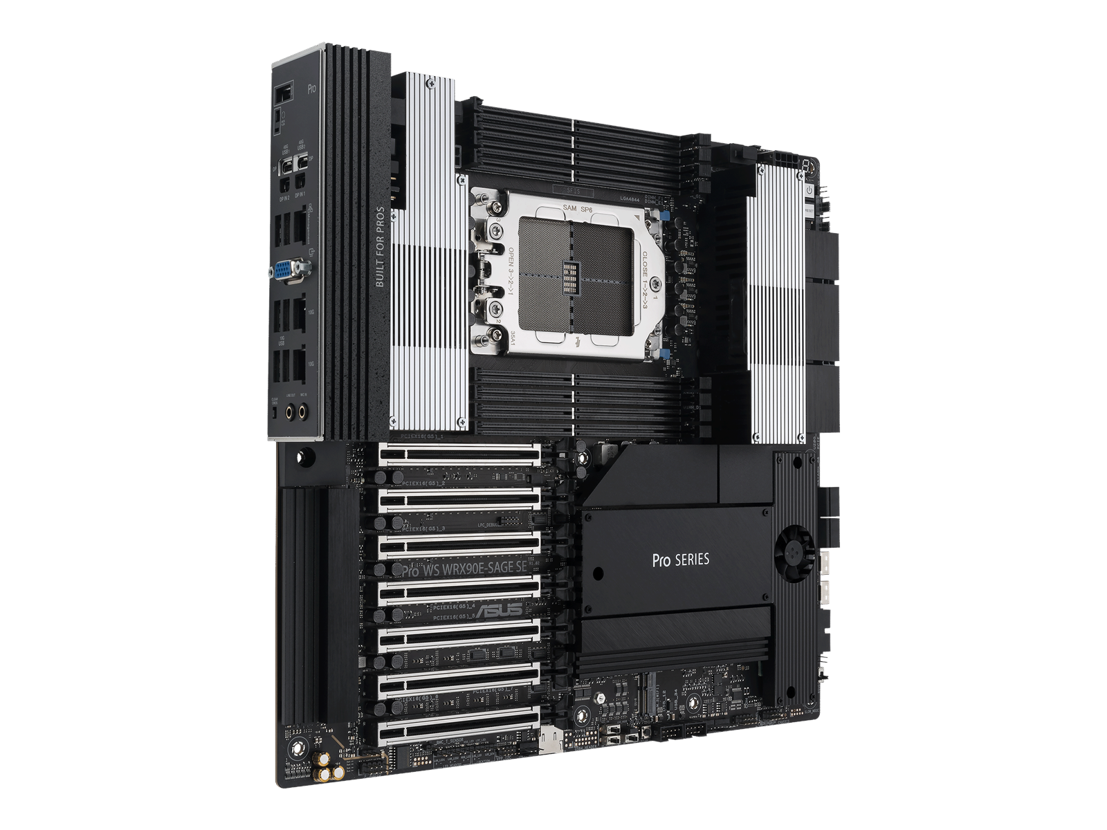 ASUS PRO WS WRX90E-SAGE SE Mainboard - AMD WRX90 - AMD sTR5 socket - DDR5 RAM - SSI (Server)