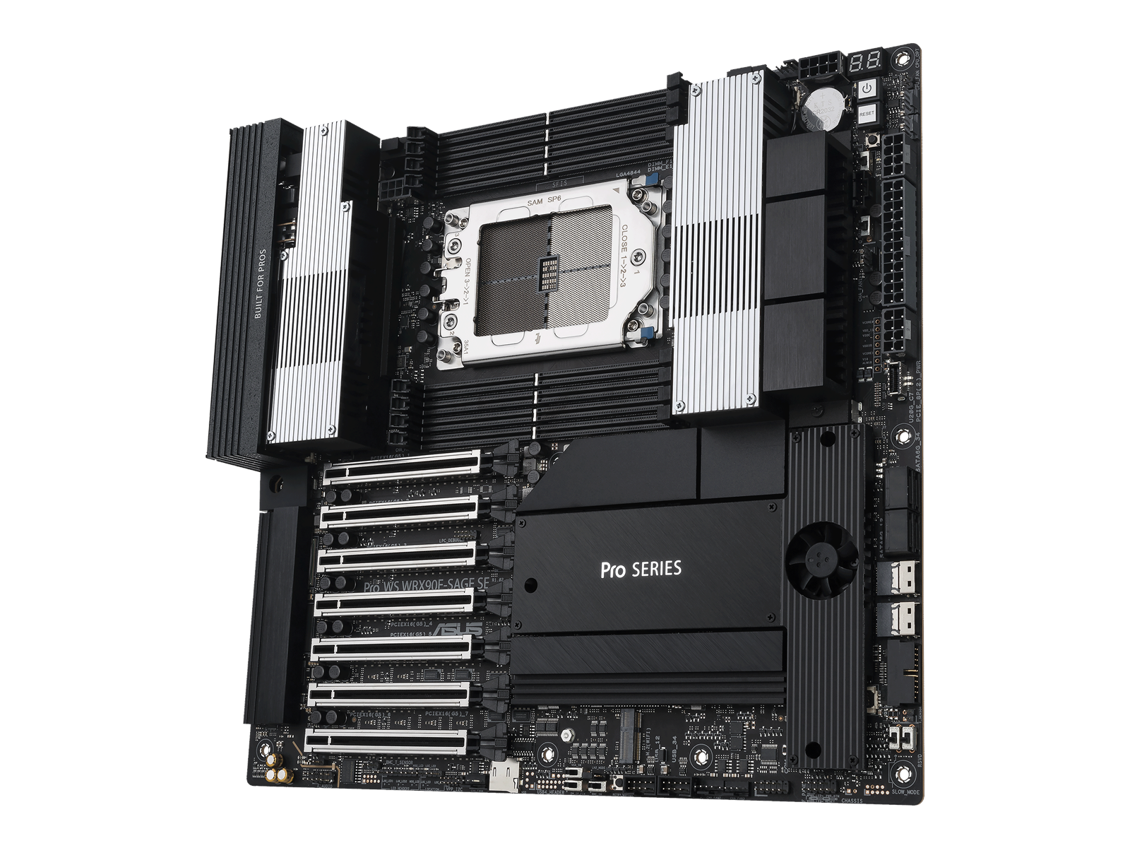 ASUS PRO WS WRX90E-SAGE SE Mainboard - AMD WRX90 - AMD sTR5 socket - DDR5 RAM - SSI (Server)