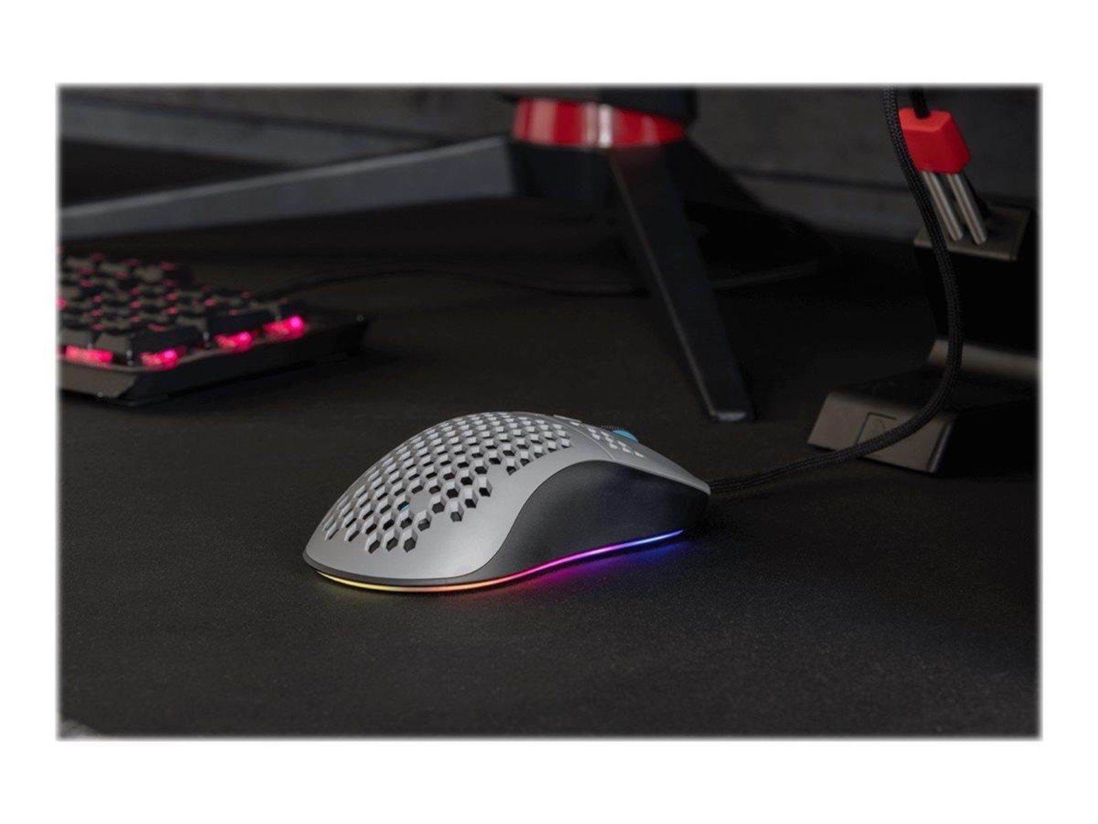 Arozzi Favo - mouse - USB - grey - Maus (Grau)