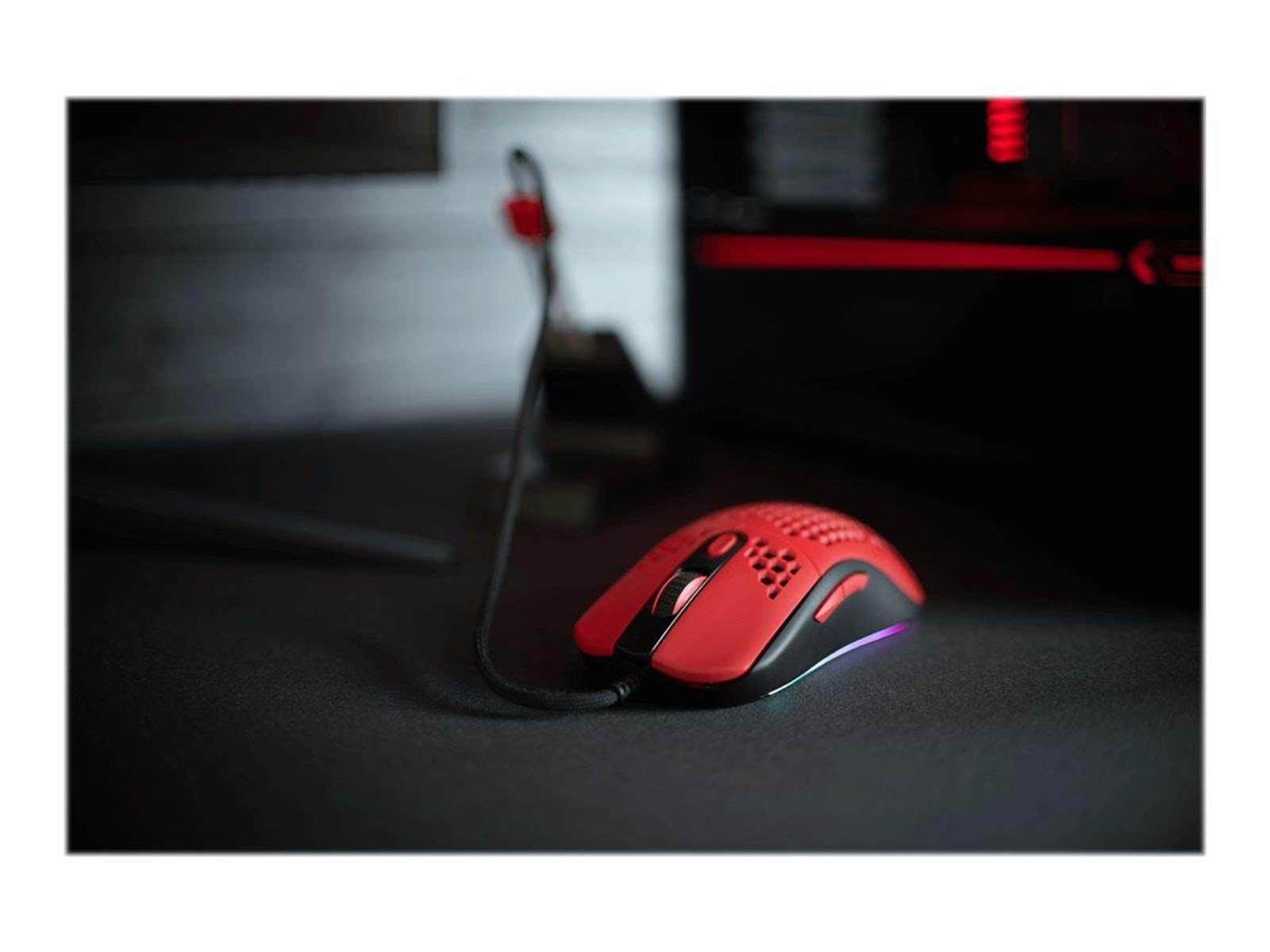 Arozzi Favo - mouse - USB - red - Maus (Rot)
