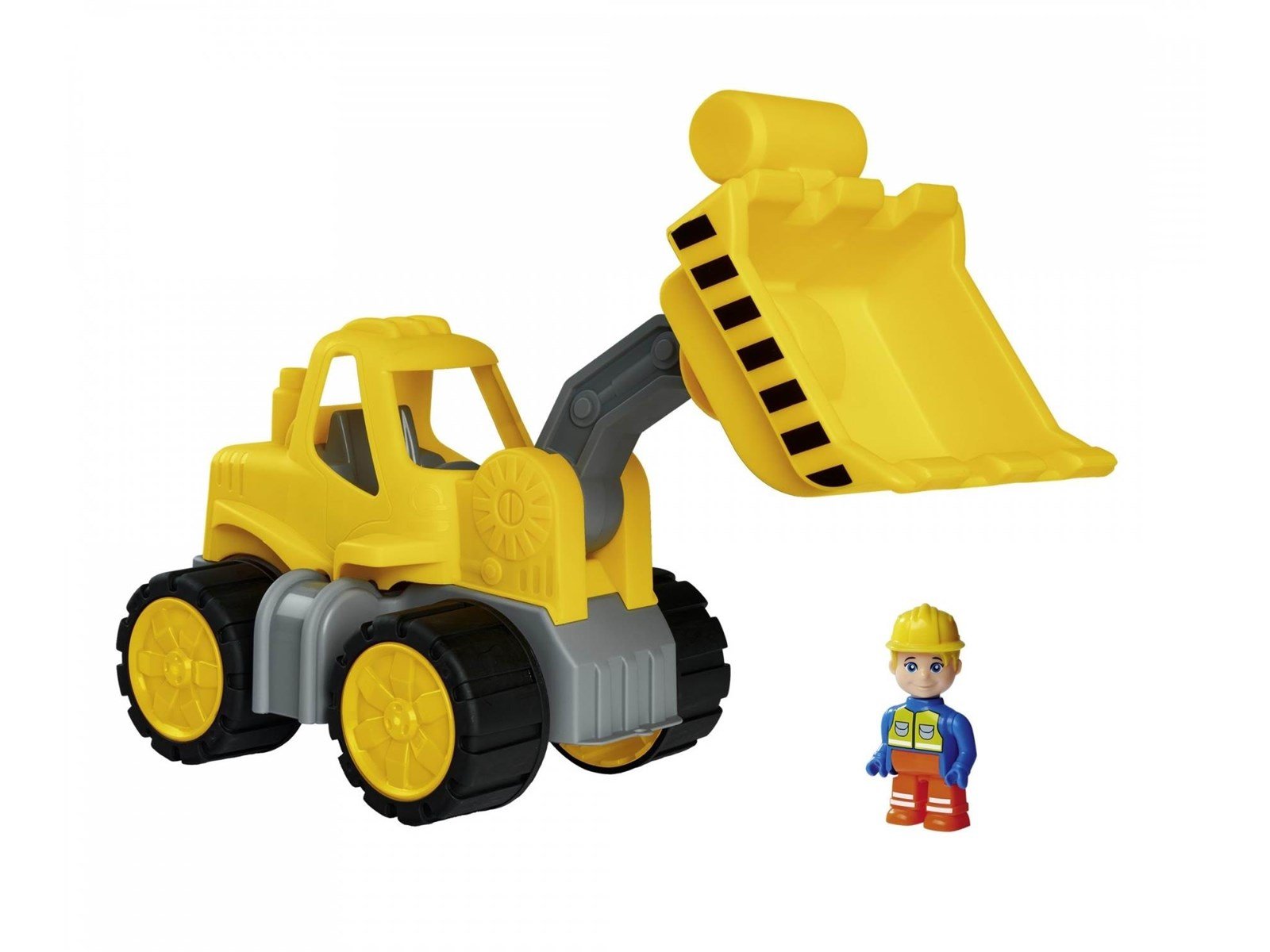BIG Power Worker Midi Wheel Loader Shovel with Figure