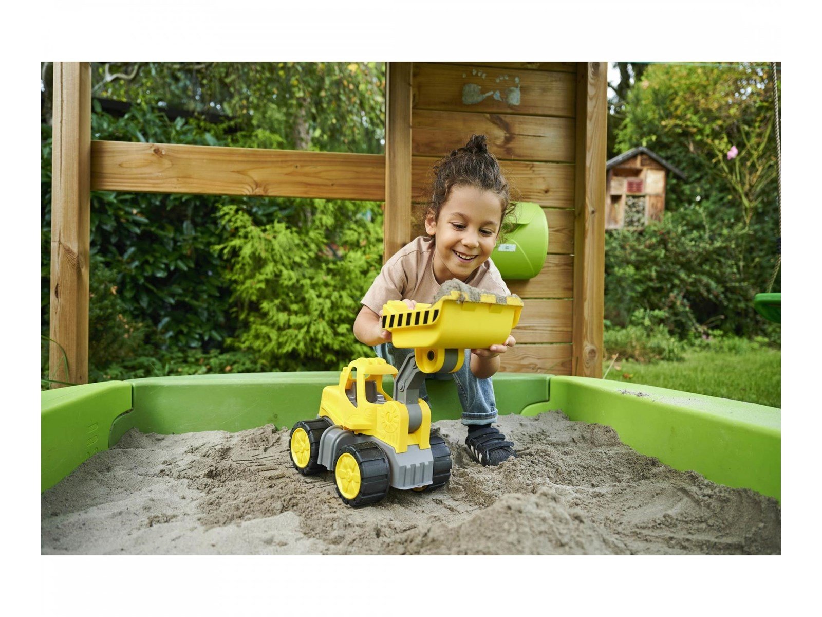 BIG Power Worker Midi Wheel Loader Shovel with Figure