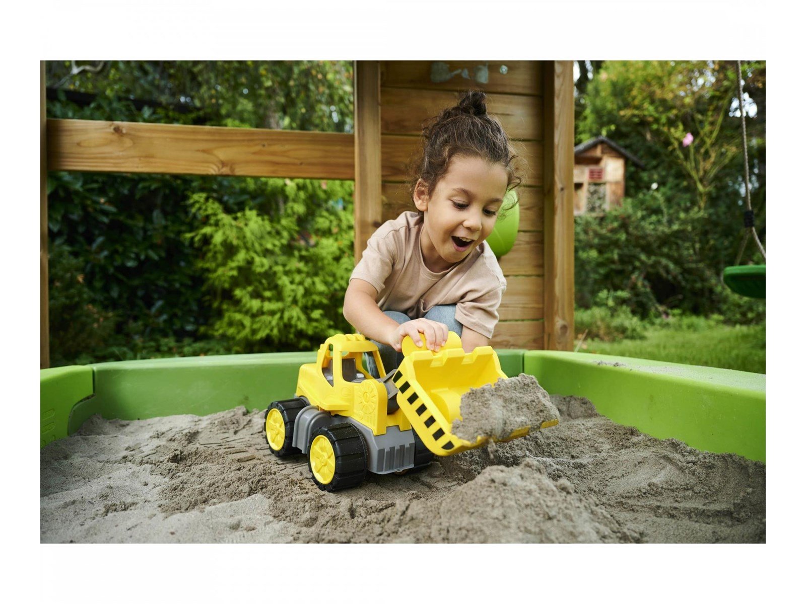 BIG Power Worker Midi Wheel Loader Shovel with Figure