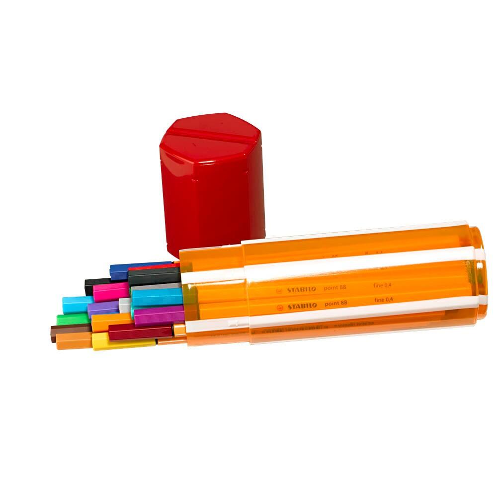 STABILO 88 Big point Fineliner 0,4 mm farbsortiert - 20er Set