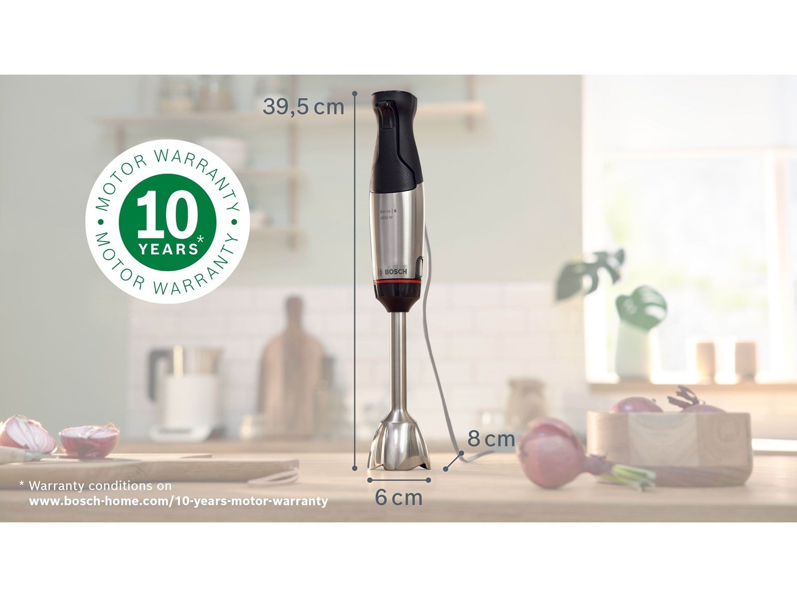 Bosch Stabmixer ErgoMaster Serie 6 MSM6M622 incl. chopper and whisk - 1000 W