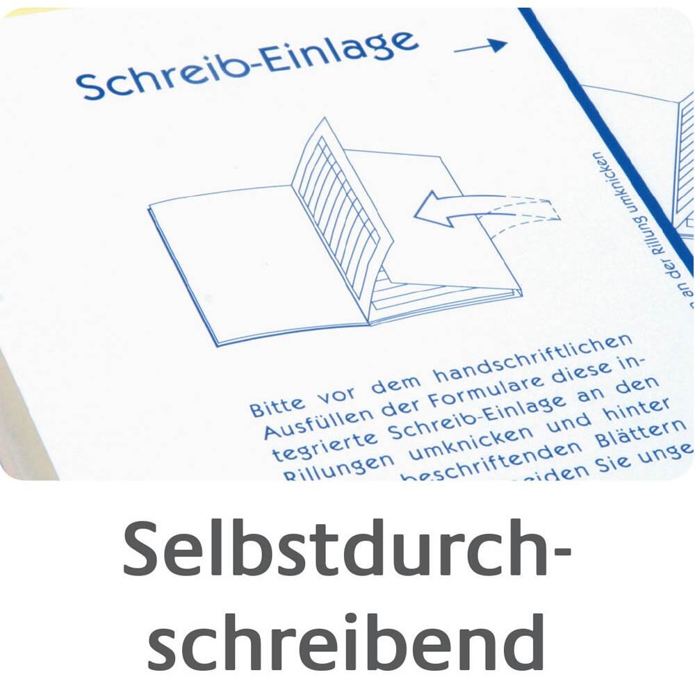 Avery Zweckform Quittungsbuch A6 Querformat inkl. Mwst. - 4 + 1 Gratis