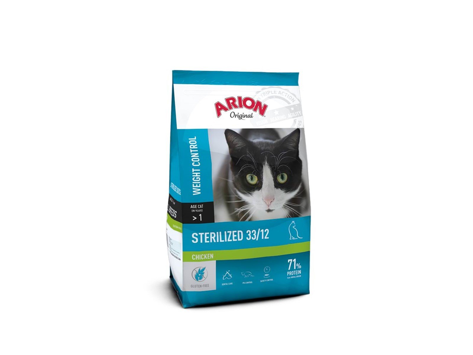 ARION - Cat Food - Original Cat Sterilized - Chicken - 2 kg