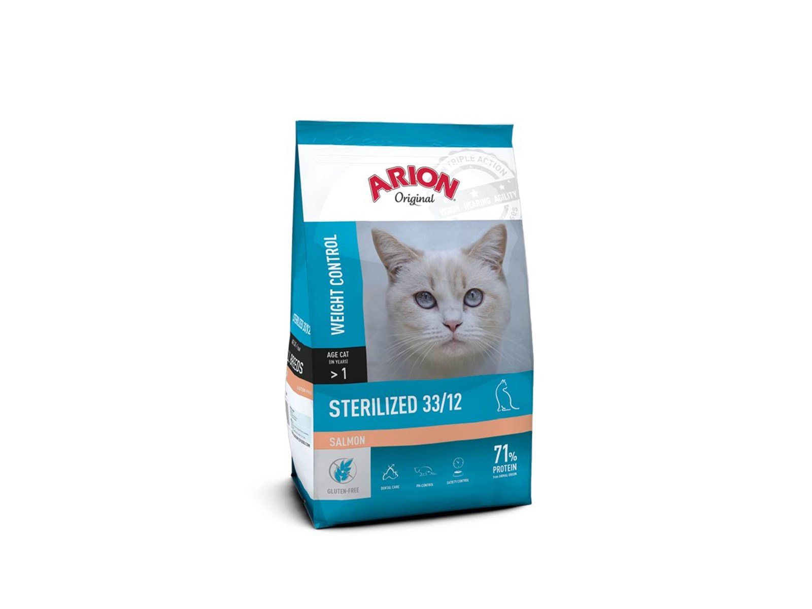 ARION - Cat food - Original Cat Sterilized - Salmon - 2 kg