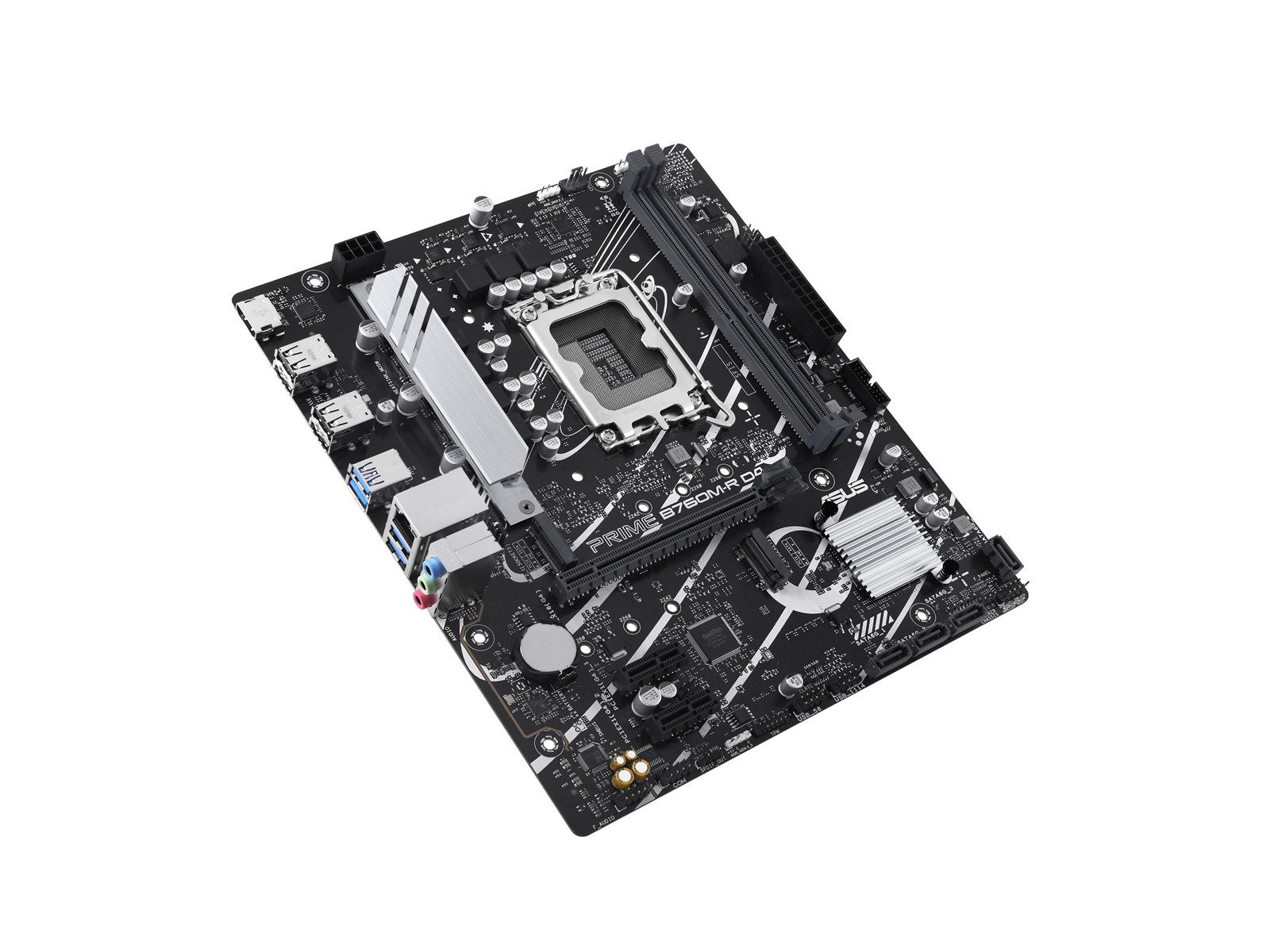 ASUS PRO B760M-R D4 Mainboard - Intel B760 - Intel LGA1700 socket - DDR4 RAM - Micro-ATX