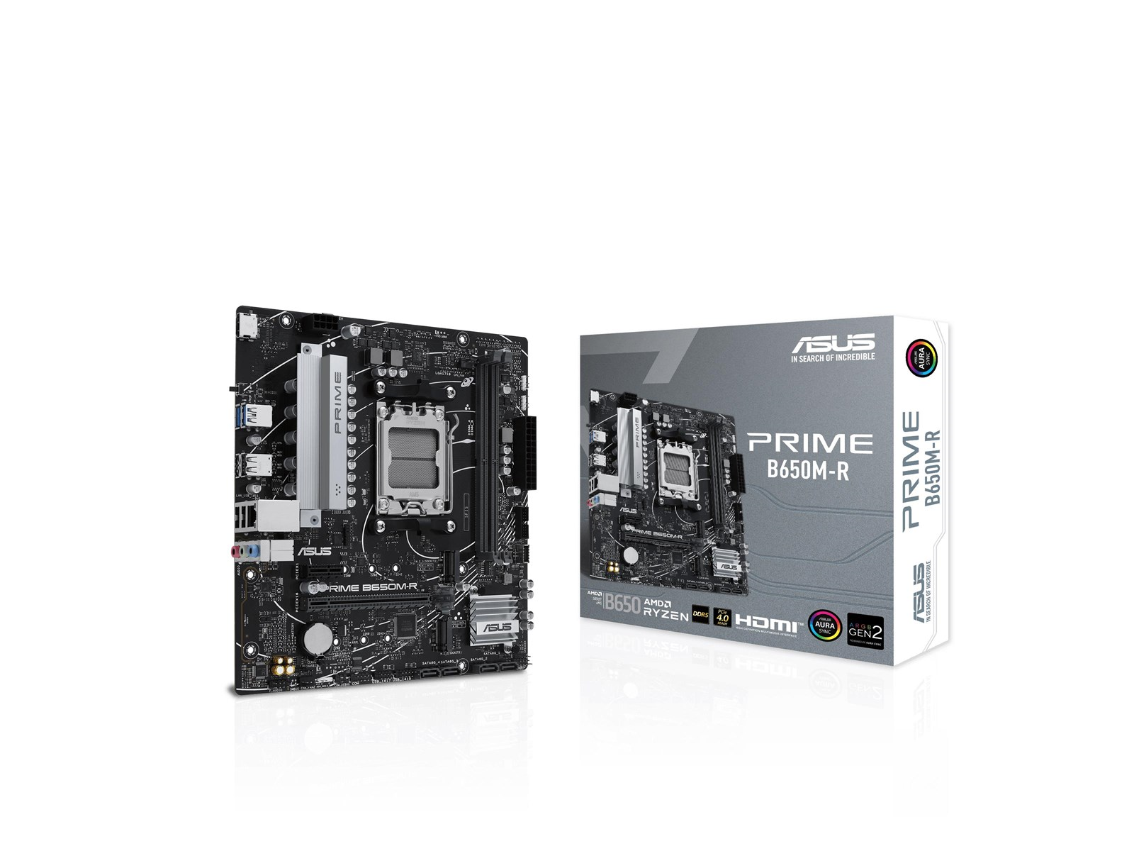 ASUS PRIME B650M-R Mainboard - AMD B650 - AMD AM5 socket - DDR5 RAM - Micro-ATX