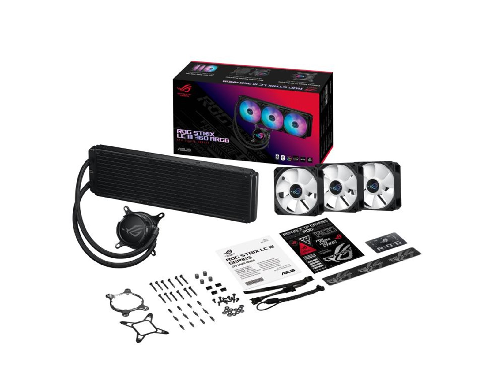 ASUS ROG STRIX LC III 360 ARGB - Black - CPU-Wasserkühlung - Max 36 dBA