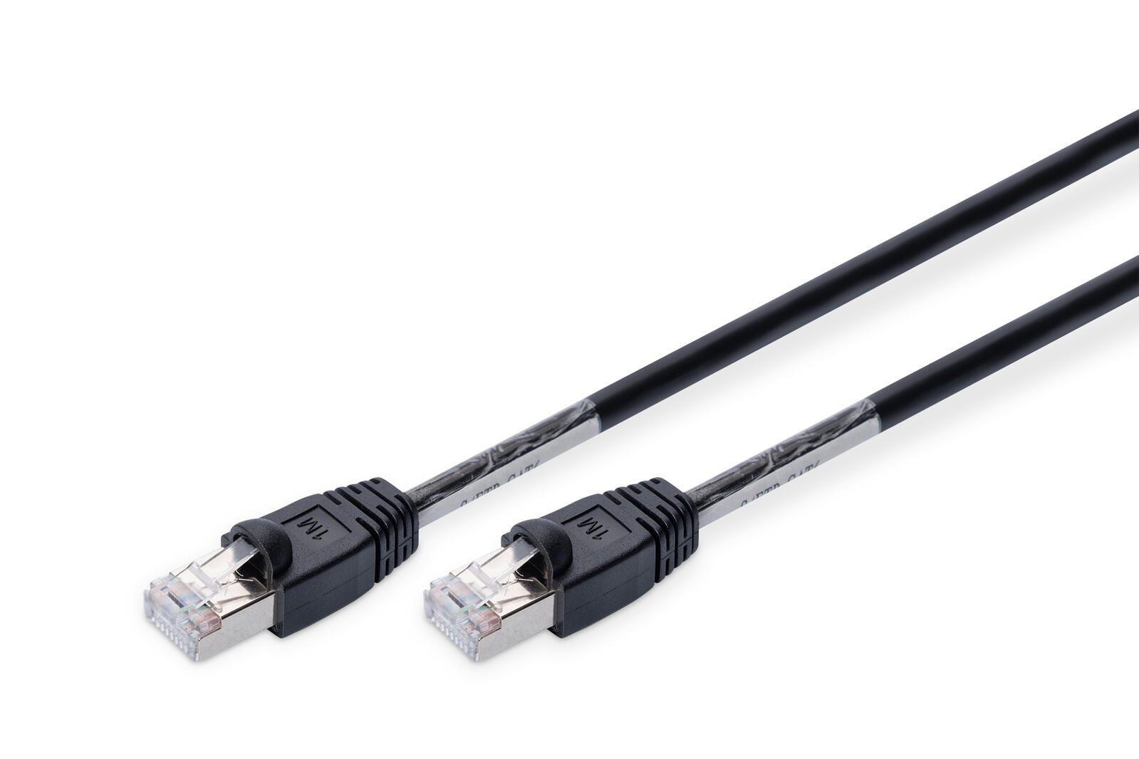 DIGITUS Outdoor Patch-Kabel RJ-45 (M) zu RJ-45 (M) 5m Kupfer S/FTP Cat 6 schwarz