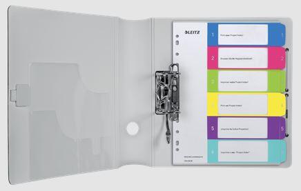 Leitz WOW Ordnerregister ßberbreite - 6-teilig