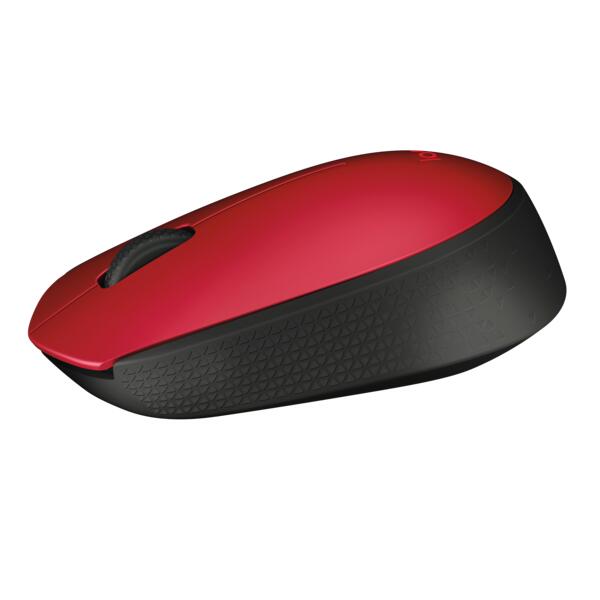 Logitech M171 Maus (kabellos, rot)