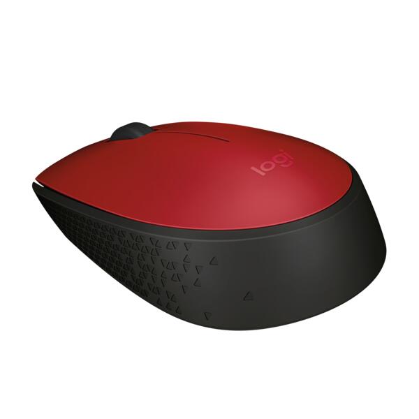Logitech M171 Maus (kabellos, rot)
