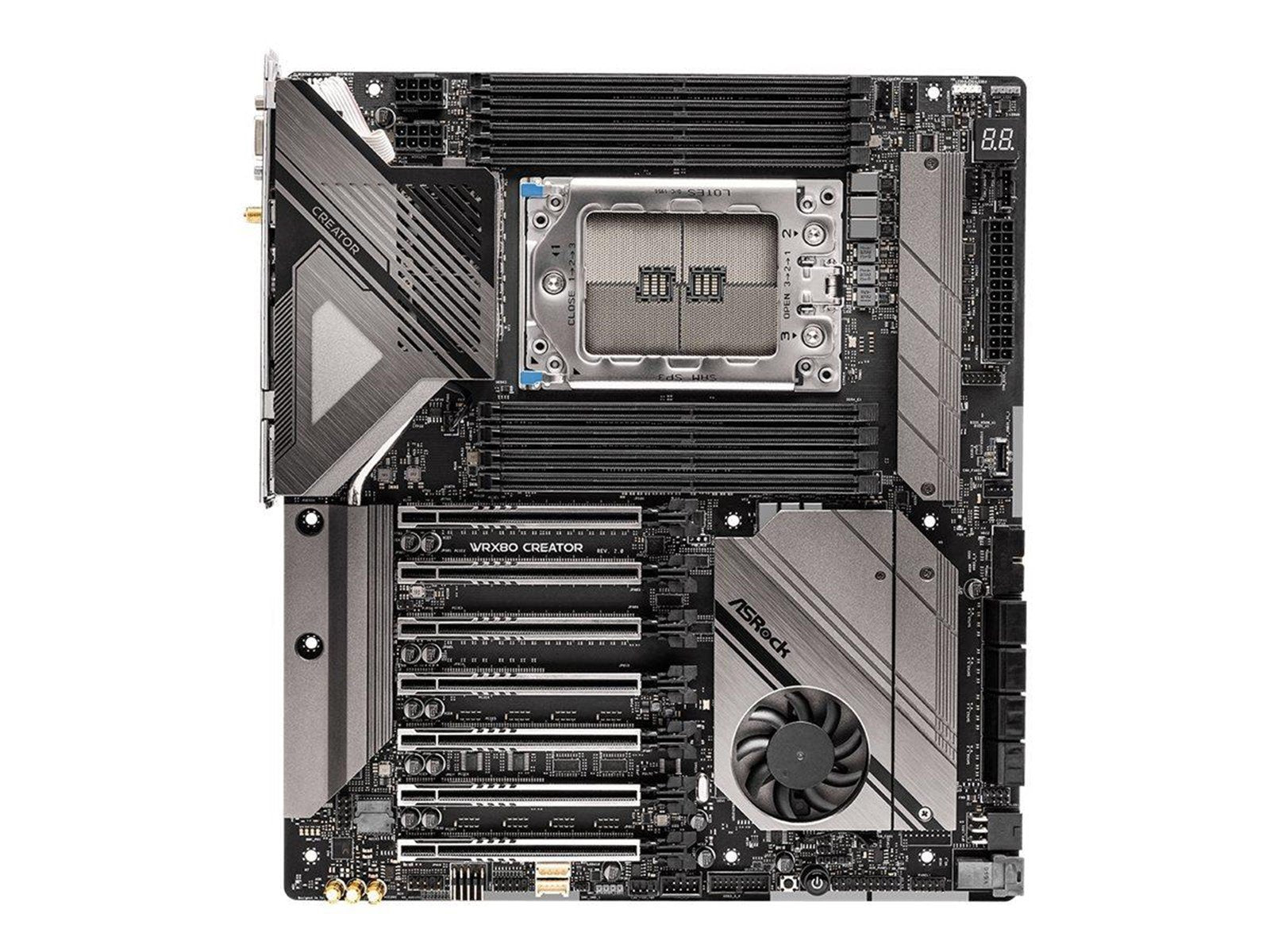 ASRock WRX80 Creator R2.0 Mainboard - AMD WRX80 - AMD sWRX8 socket - DDR4 RAM - Extended ATX