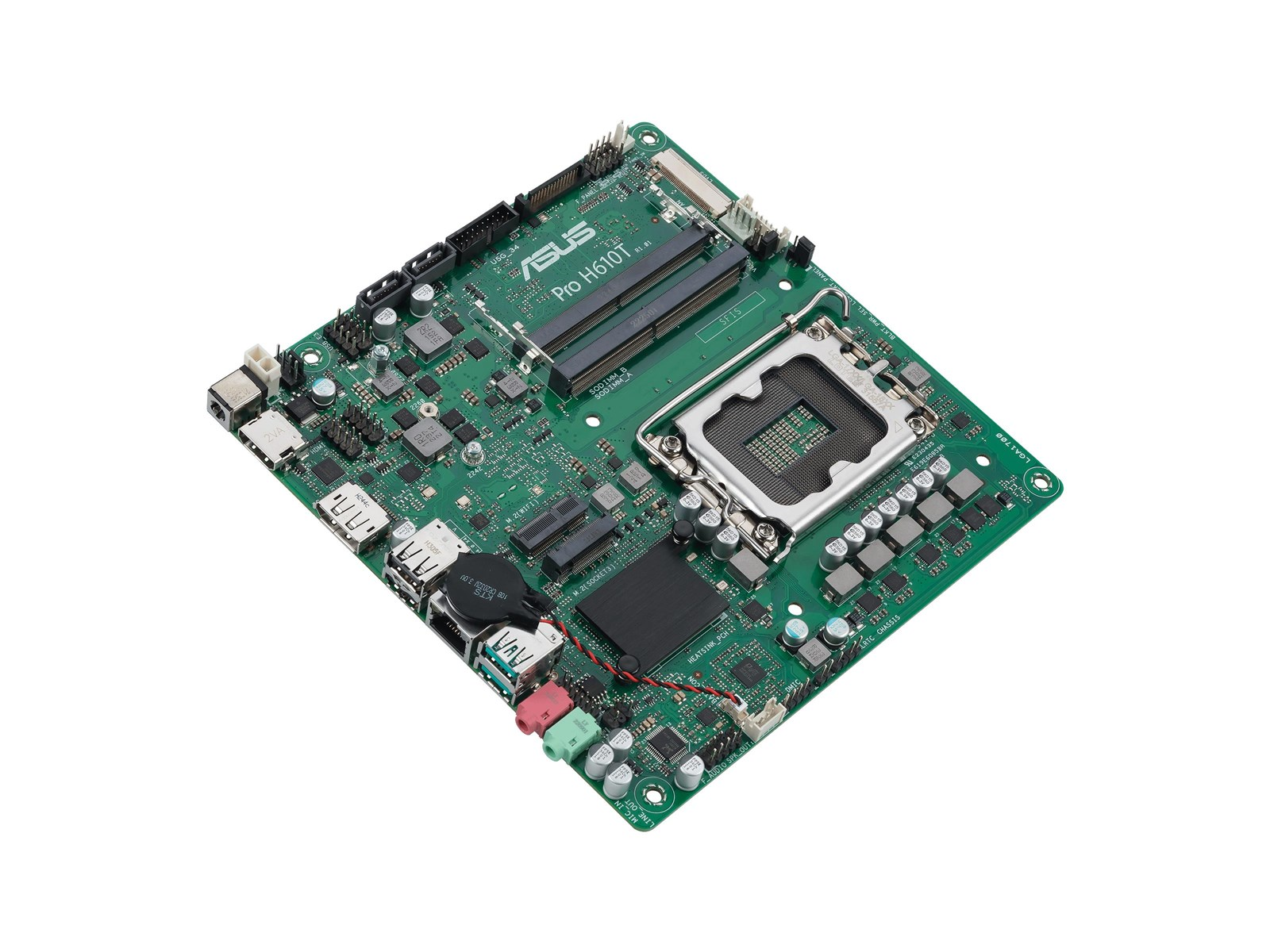 ASUS PRO H610T-CSM Mainboard - Intel H610 - Intel LGA1700 socket - DDR5 RAM - Thin Mini-ITX