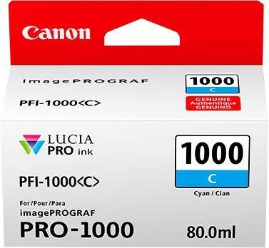 Canon Original PFI-1000C Druckerpatrone - cyan (0547C001)