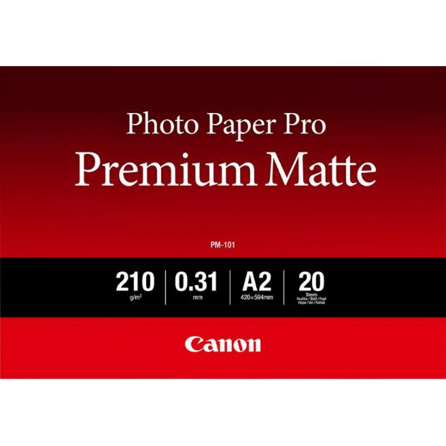 Canon PM-101 Premium-Fotopapier matt A2 420x594mm 210g/m² - 20 Blatt