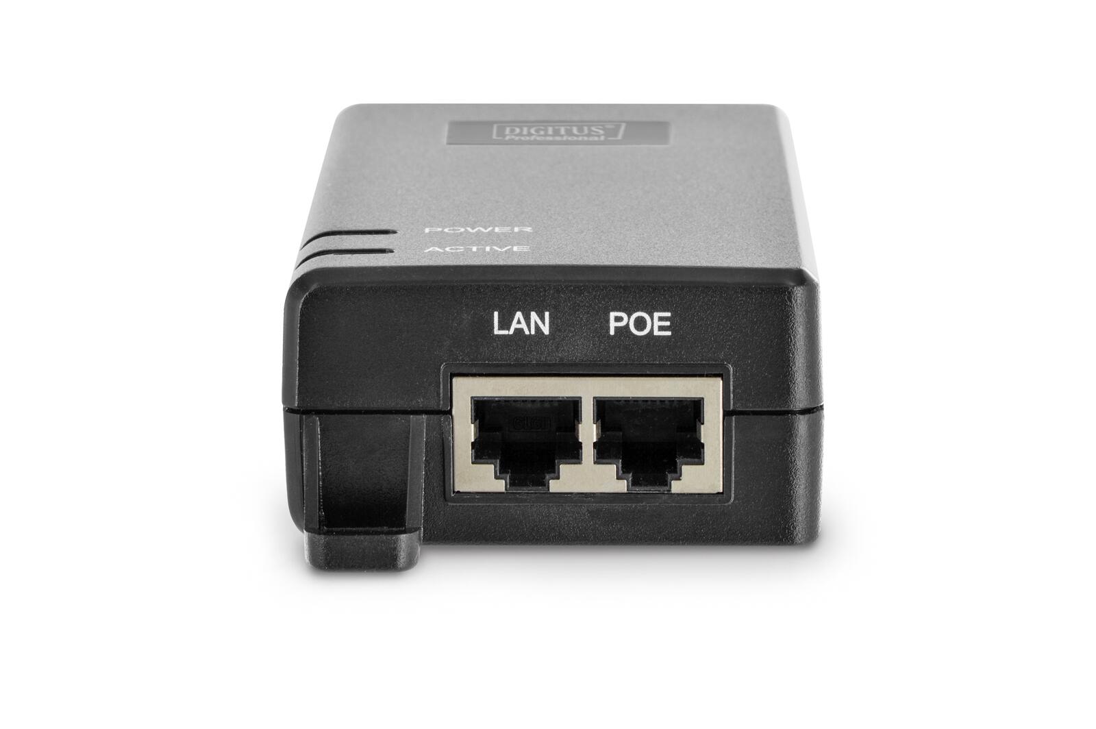 DIGITUS Gigabit Ethernet PoE+ Injector 802.3at 30W