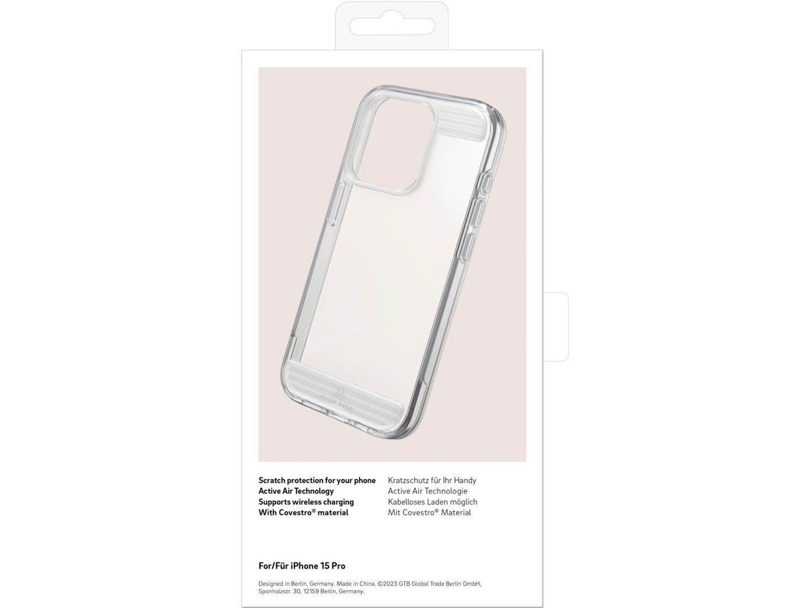 BLACK ROCK Phone Case Air Robust Transparent - iPhone 15 Pro