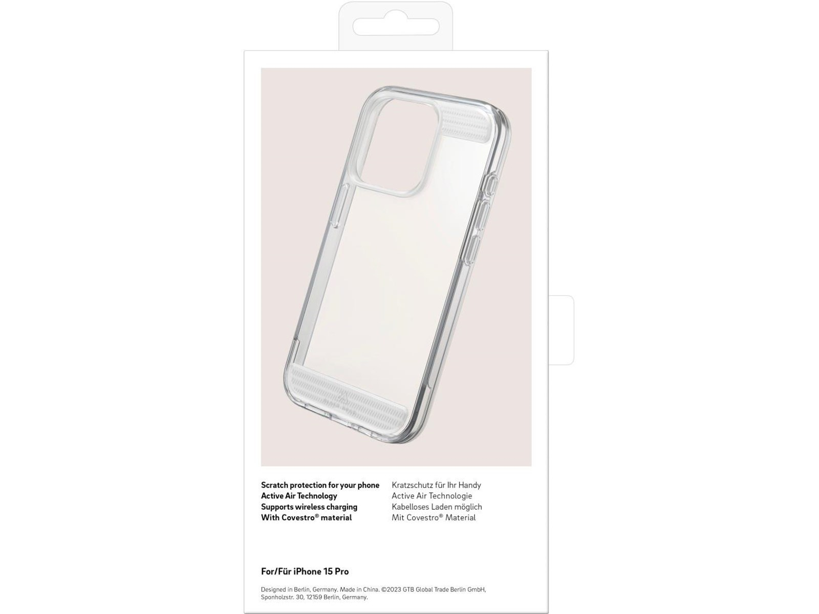 BLACK ROCK Phone Case Air Robust Transparent - iPhone 15 Pro