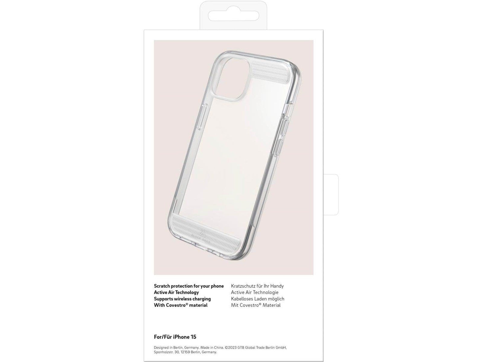BLACK ROCK Phone Case Air Robust Transparent - iPhone 15