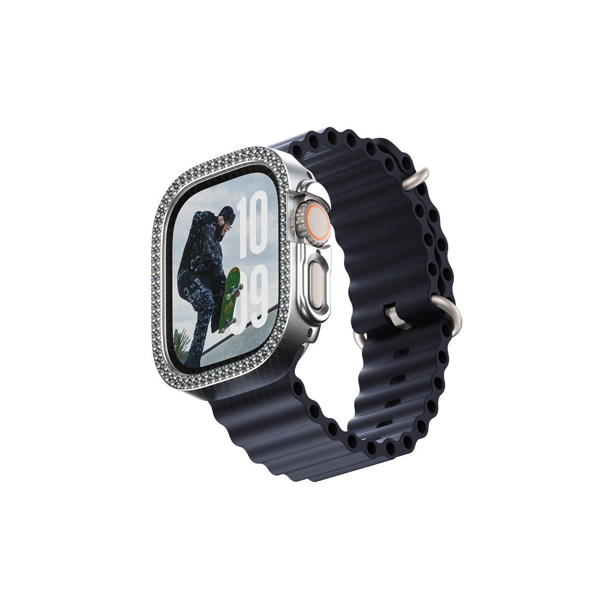 SAFE. by PanzerGlass® Displayschutz Bling Bumper Silber für Apple Watch Ultra 2